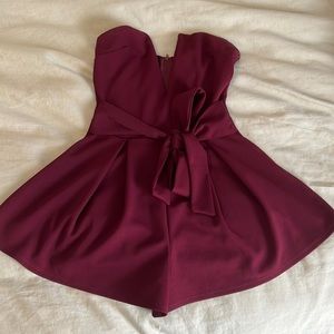 STRAPLESS ROMPER